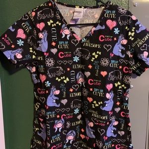 Disney EEYORE Scrub Top